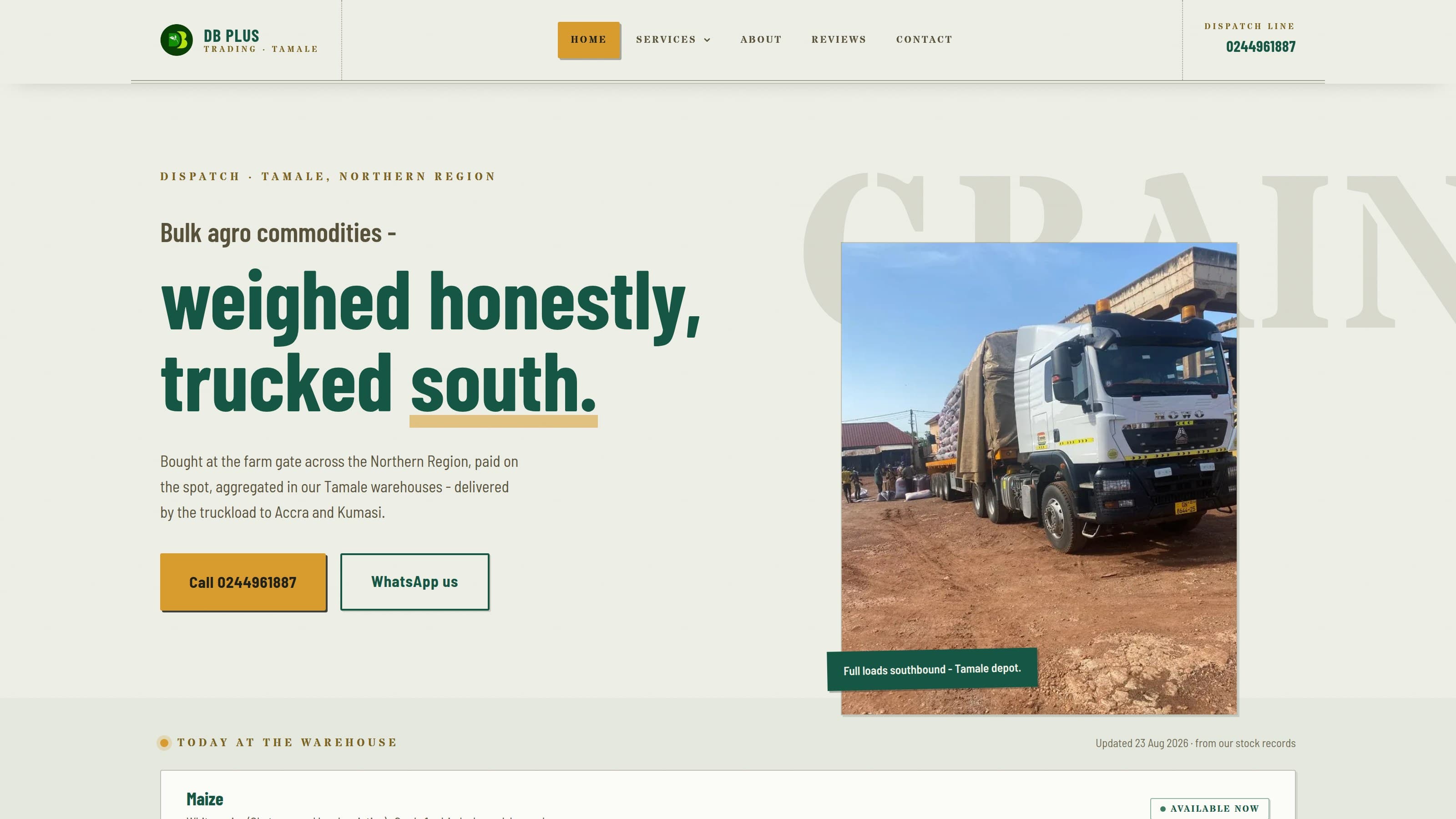 DB Plus: Commodity Trading ERP, Field-Agent App & Public Site