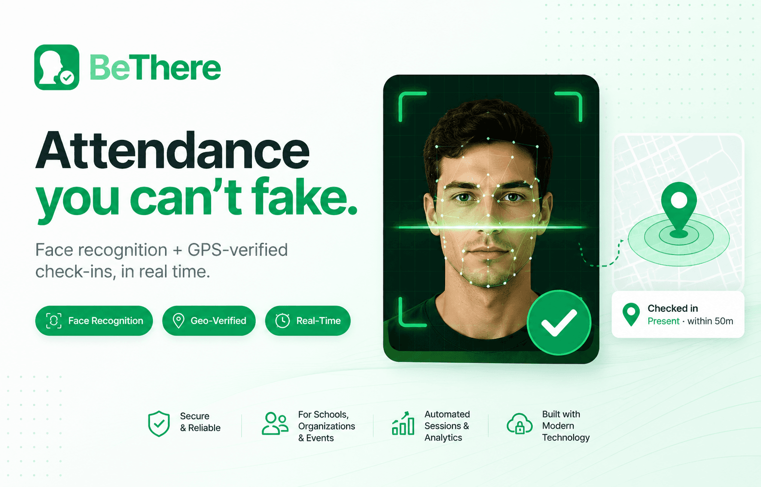 BeThere - Face Recognition & GPS Attendance System